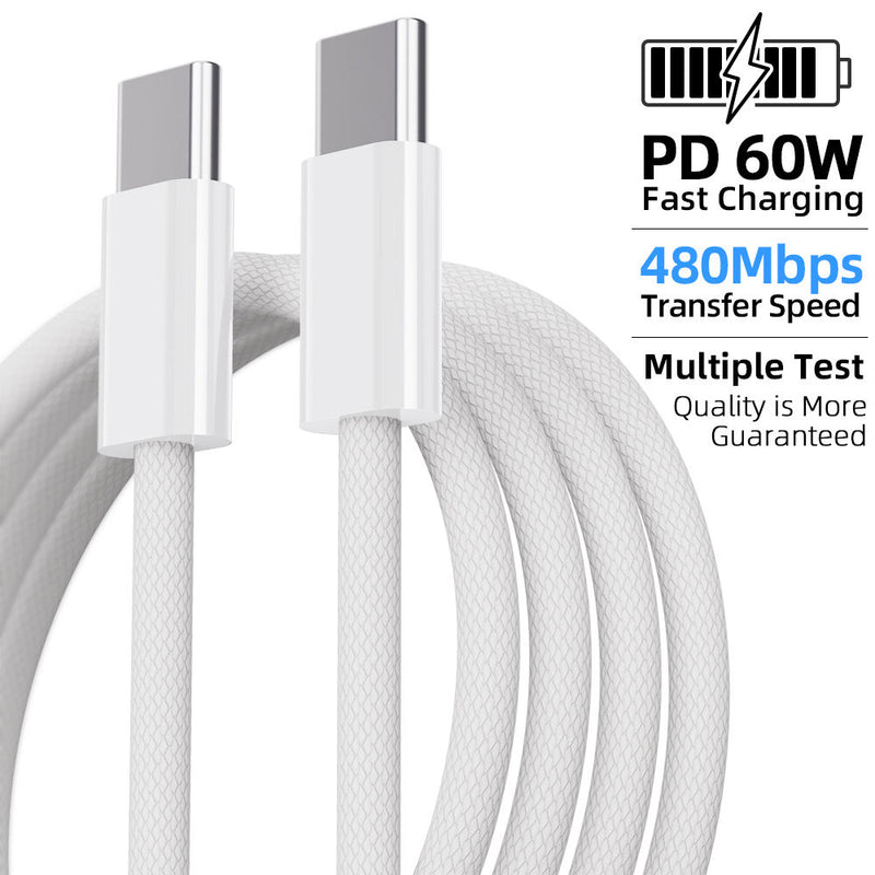 Braided USB-C to USB-C Cable
